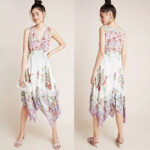 Anthropologie Analise Floral Midi Dress Size 4